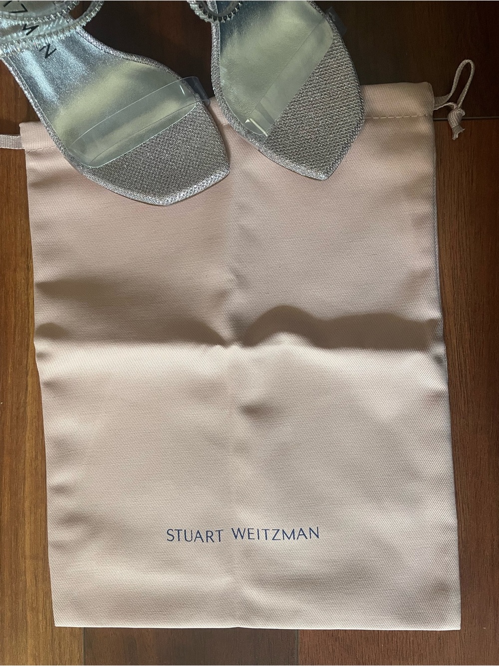 NIB Stuart Weitzman SUPERGLAM 100 Crystal Strappy Stiletto Sandal Size 8 - Picture 8 of 13